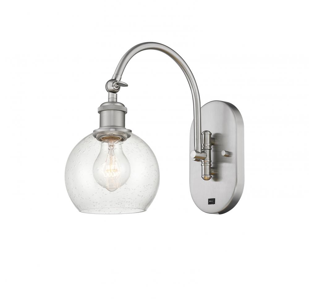 Athens - 1 Light - 6 inch - Brushed Satin Nickel - Adjustable Swing Arm