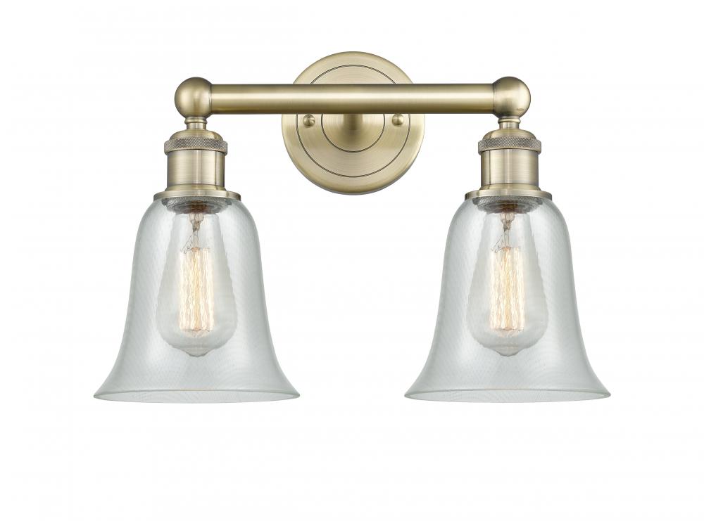Hanover - 2 Light - 15 inch - Antique Brass - Bath Vanity Light