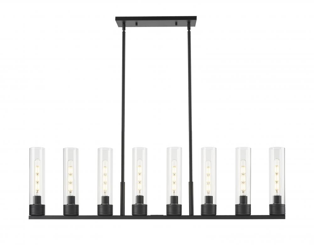 Boreas - 6 Light - 48 inch - Matte Black - Linear Pendant