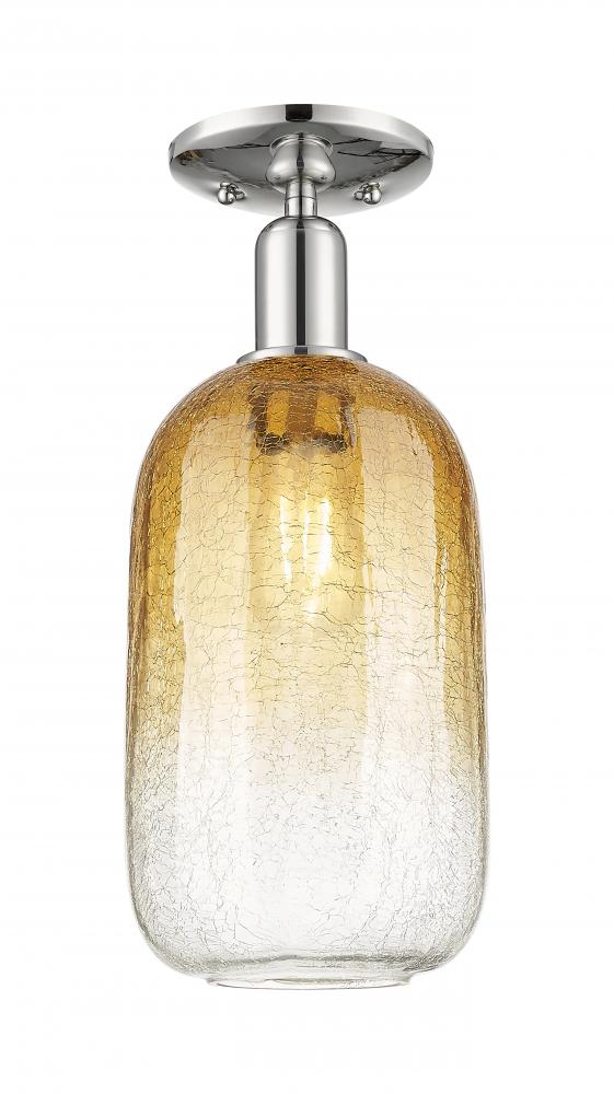 Brookhaven Cloche - 1 Light - 6 inch - Polished Nickel - Semi-Flush Mount