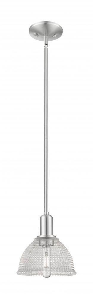 Arietta - 1 Light - 8 inch - Antique Brass - Stem hung - Mini Pendant