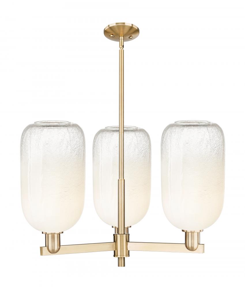 Brookhaven Cloche - 3 Light - 18 inch - Satin Nickel - Flush Mount