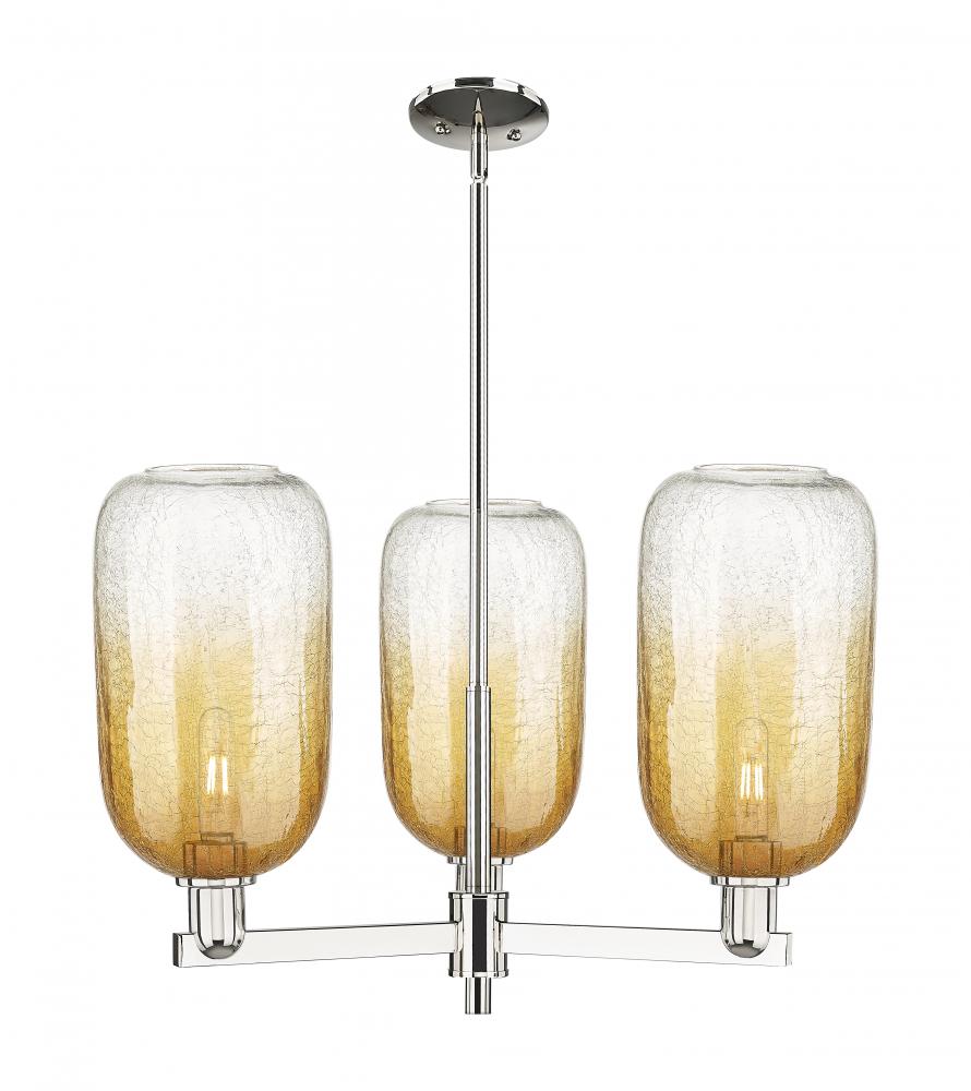 Brookhaven Cloche - 3 Light - 18 inch - Polished Nickel - Flush Mount