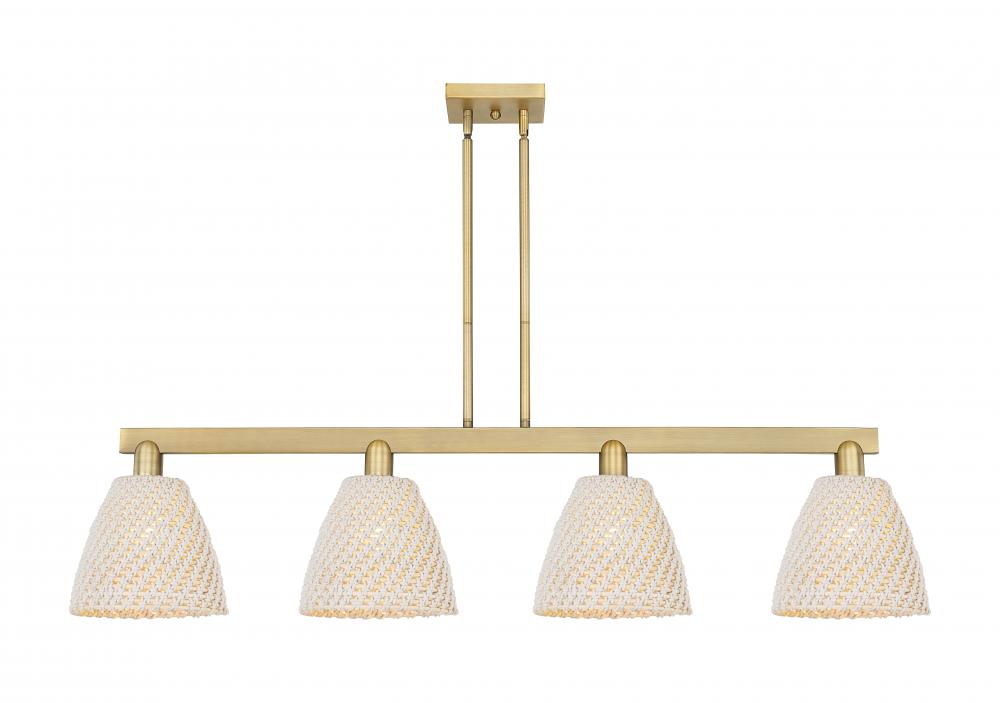 Bristol Natural - 4 Light - 52 inch - Polished Chrome - Stem hung - Island Light