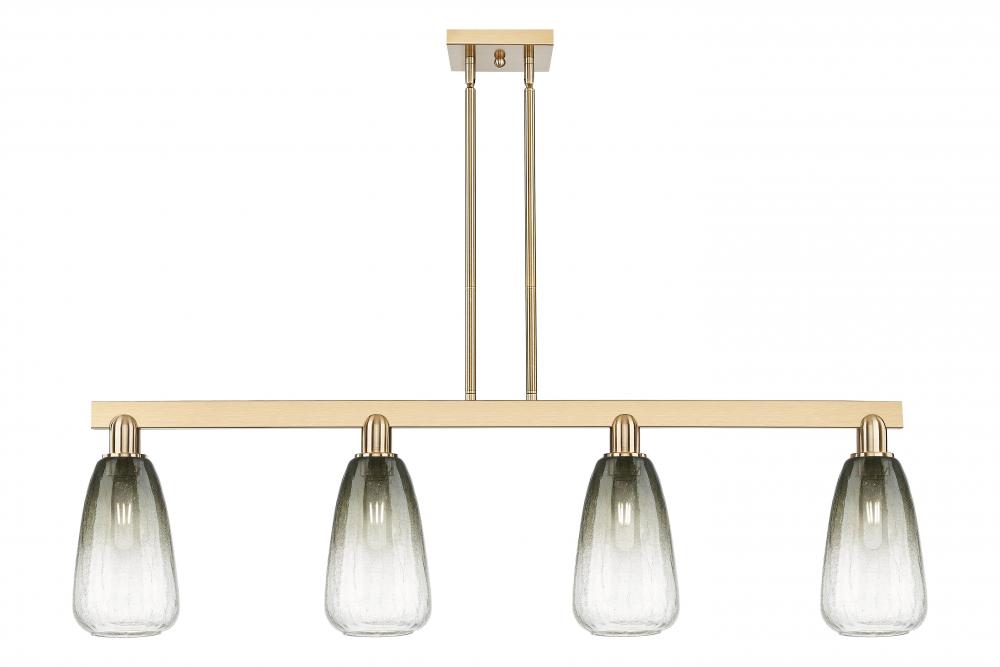 Brookhaven Almond - 4 Light - 48 inch - Champagne Bronze - Cord hung - Island Light