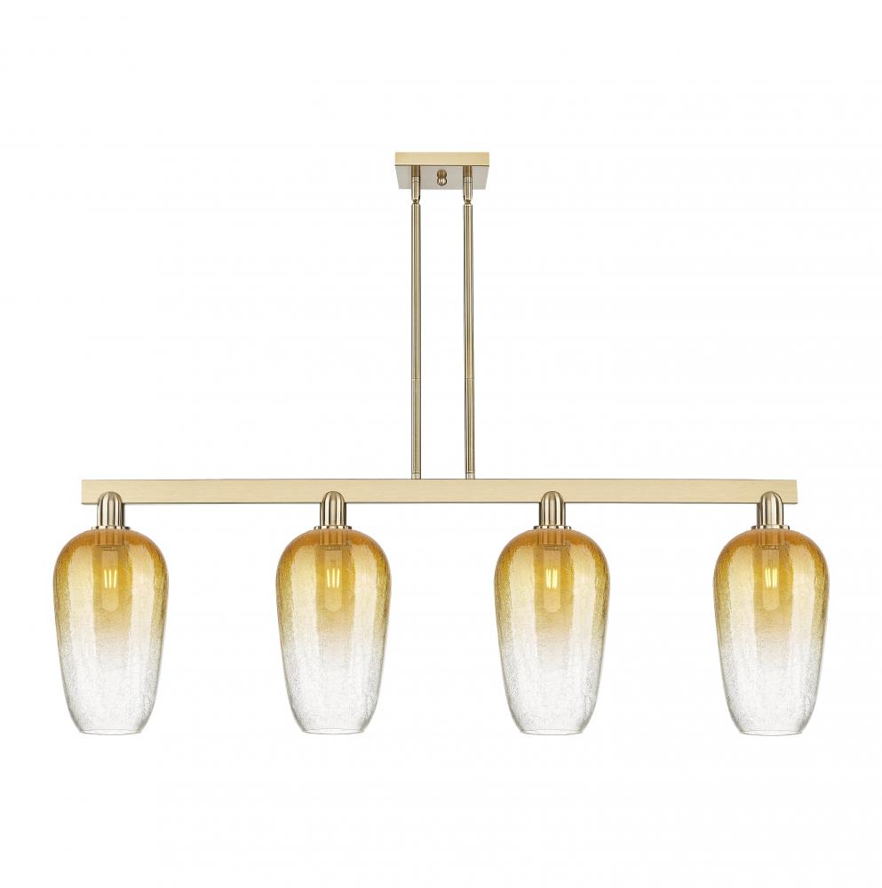 Brookhaven Flute - 4 Light - 48 inch - Champagne Bronze - Cord hung - Island Light