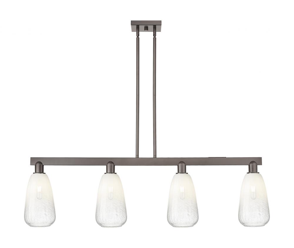 Brookhaven Almond - 4 Light - 48 inch - Oil Rubbed Bronze - Cord hung - Island Light