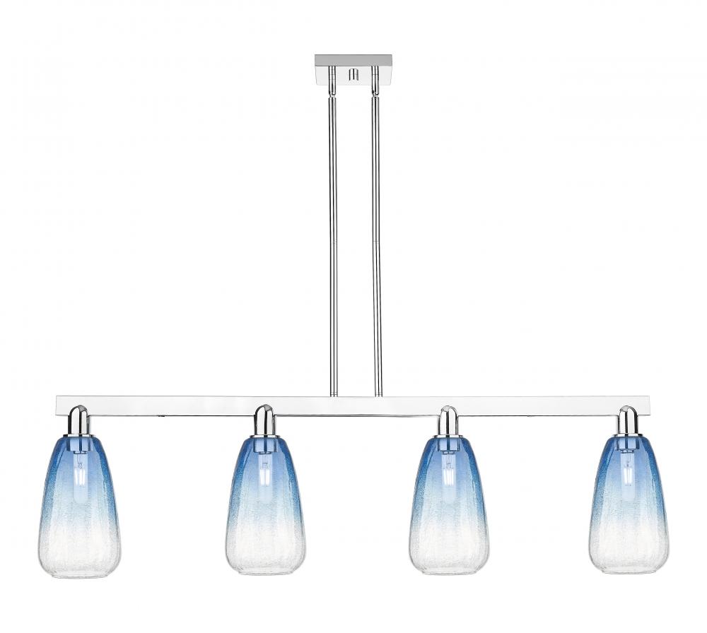 Brookhaven Almond - 4 Light - 48 inch - Polished Chrome - Cord hung - Island Light