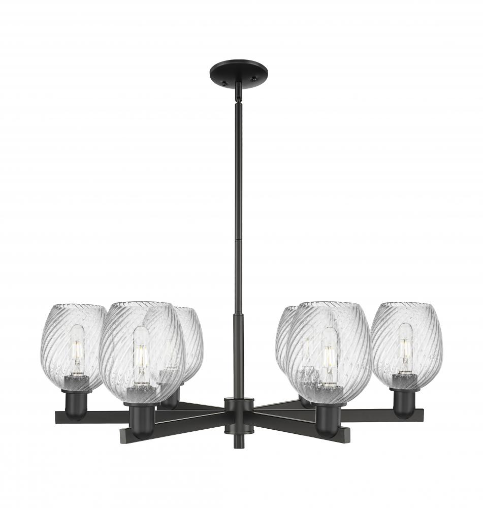 Salina - 6 Light - 36 inch - Polished Nickel - Stem hung - Chandelier