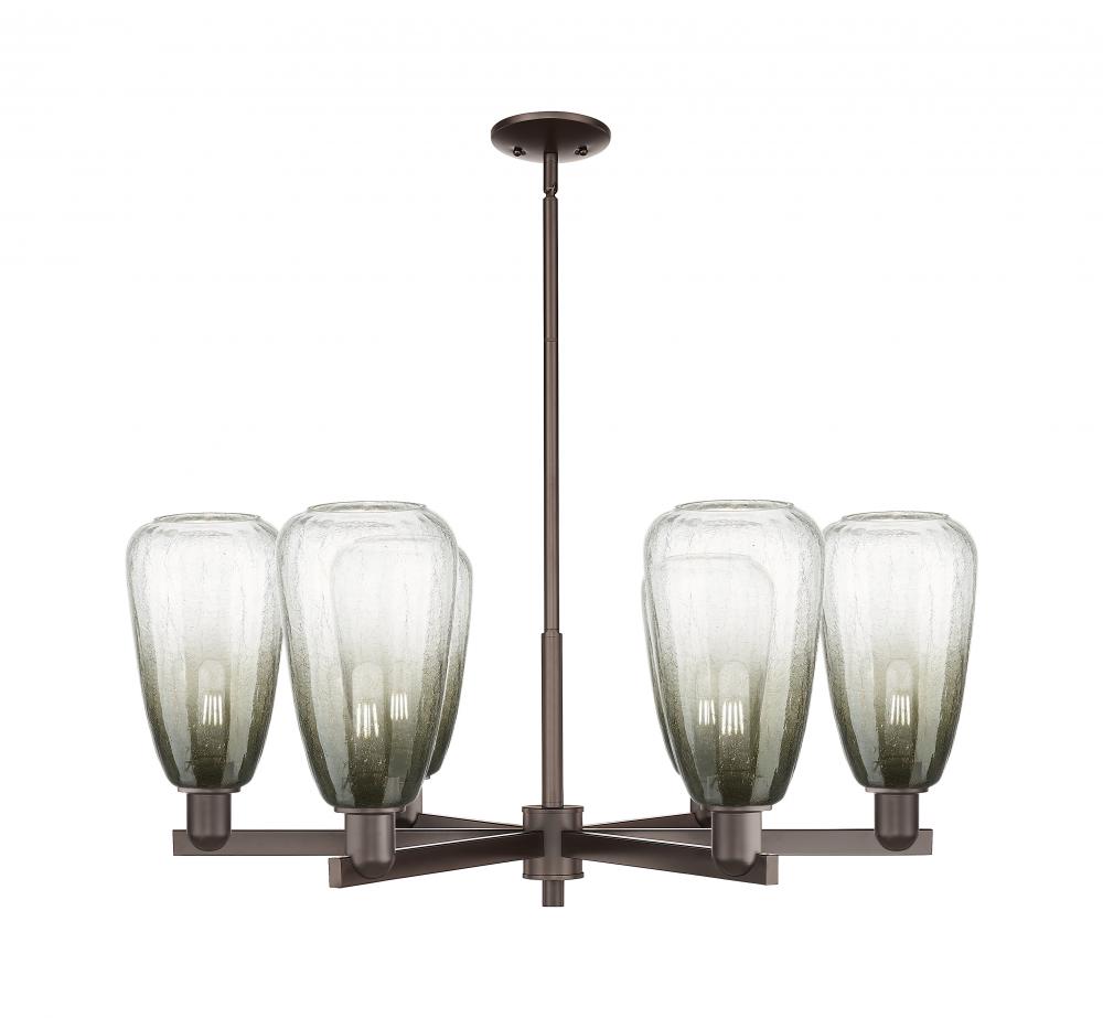 Brookhaven Almond - 6 Light - 24 inch - Oil Rubbed Bronze - Chandelier