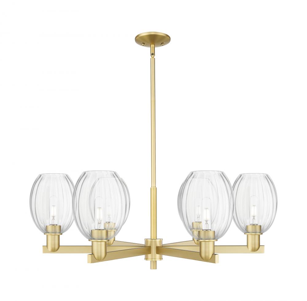 Preston - 6 Light - 24 inch - Satin Gold - Chandelier