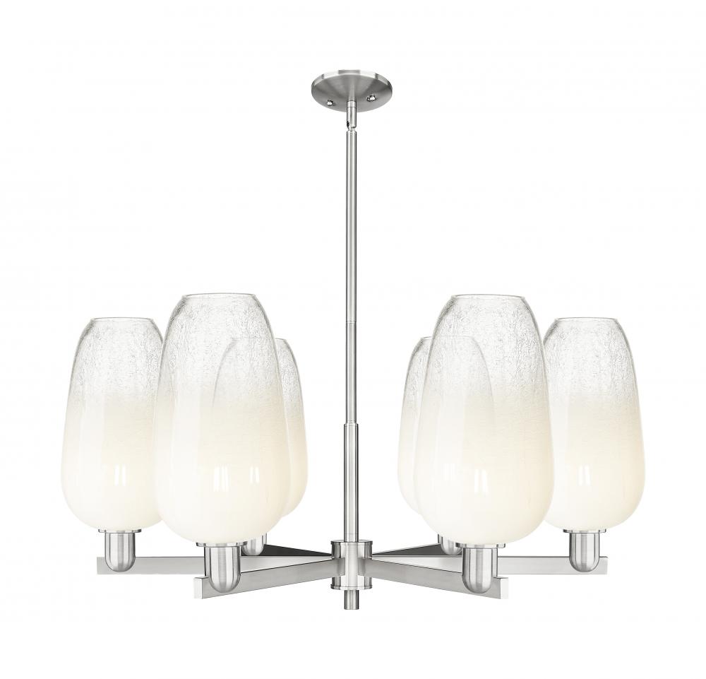 Brookhaven Flute - 6 Light - 24 inch - Satin Nickel - Chandelier