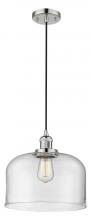 Innovations Lighting 201C-PN-G72-L - Bell - 1 Light - 12 inch - Polished Nickel - Cord hung - Mini Pendant