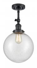Innovations Lighting 201F-BK-G204-10 - Beacon - 1 Light - 10 inch - Matte Black - Adjustable Semi-Flush Mount