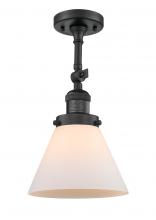 Innovations Lighting 201F-BK-G41 - Cone - 1 Light - 8 inch - Matte Black - Adjustable Semi-Flush Mount