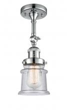 Innovations Lighting 201F-PC-G184S - Canton - 1 Light - 5 inch - Polished Chrome - Adjustable Semi-Flush Mount