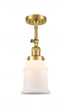Innovations Lighting 201F-SG-G181 - Canton - 1 Light - 6 inch - Satin Gold - Adjustable Semi-Flush Mount