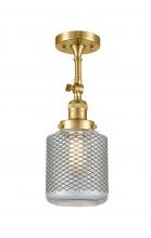 Innovations Lighting 201F-SG-G262 - Stanton - 1 Light - 6 inch - Satin Gold - Adjustable Semi-Flush Mount