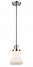 Innovations Lighting 201S-PN-G191-LED - Bellmont - 1 Light - 7 inch - Polished Nickel - Stem Hung - Mini Pendant