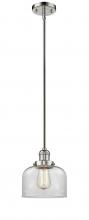 Innovations Lighting 201S-PN-G72-LED - Bell - 1 Light - 8 inch - Polished Nickel - Stem Hung - Mini Pendant