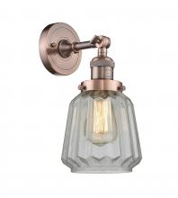 Innovations Lighting 203-AC-G142 - Chatham - 1 Light - 7 inch - Antique Copper - Adjustable Sconce