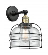Innovations Lighting 203-BAB-G72-CE - Bell Cage - 1 Light - 9 inch - Black Antique Brass - Adjustable Sconce