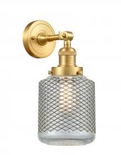Innovations Lighting 203-SG-G262 - Stanton - 1 Light - 6 inch - Satin Gold - Adjustable Sconce