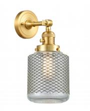 Innovations Lighting 203SW-SG-G262 - Stanton - 1 Light - 6 inch - Satin Gold - Adjustable Sconce