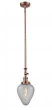 Innovations Lighting 206-AC-G165 - Geneseo - 1 Light - 7 inch - Antique Copper - Stem Hung - Adjustable Mini Pendant