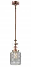 Innovations Lighting 206-AC-G262 - Stanton - 1 Light - 6 inch - Antique Copper - Stem Hung - Adjustable Mini Pendant
