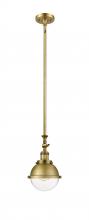 Innovations Lighting 206-BB-HFS-62-BB - Hampden - 1 Light - 7 inch - Brushed Brass - Stem Hung - Adjustable Mini Pendant