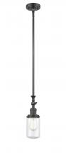 Innovations Lighting 206-OB-G312 - Dover - 1 Light - 5 inch - Oil Rubbed Bronze - Stem Hung - Adjustable Mini Pendant