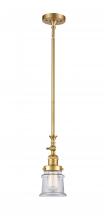 Innovations Lighting 206-SG-G182S - Canton - 1 Light - 5 inch - Satin Gold - Stem Hung - Adjustable Mini Pendant