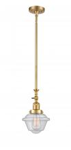 Innovations Lighting 206-SG-G534 - Oxford - 1 Light - 7 inch - Satin Gold - Stem Hung - Adjustable Mini Pendant
