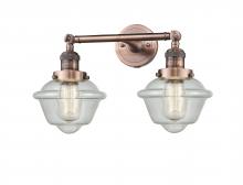 Innovations Lighting 208-AC-G534 - Oxford - 2 Light - 17 inch - Antique Copper - Adjustable Bath Vanity Light