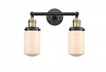 Innovations Lighting 208-BAB-G311 - Dover - 2 Light - 14 inch - Black Antique Brass - Adjustable Bath Vanity Light