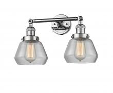Innovations Lighting 208-PC-G172 - Fulton - 2 Light - 17 inch - Polished Chrome - Adjustable Bath Vanity Light