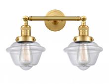 Innovations Lighting 208-SG-G532 - Oxford - 2 Light - 17 inch - Satin Gold - Adjustable Bath Vanity Light