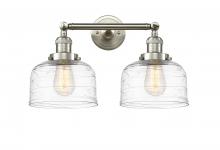 Innovations Lighting 208-SN-G713 - Bell - 2 Light - 19 inch - Brushed Satin Nickel - Adjustable Bath Vanity Light