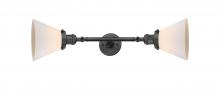 Innovations Lighting 208L-OB-G41-LED - Cone - 2 Light - 8 inch - Oil Rubbed Bronze - Adjustable Bath Vanity Light