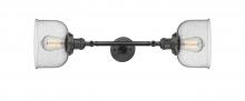 Innovations Lighting 208L-OB-G74-LED - Bell - 2 Light - 8 inch - Oil Rubbed Bronze - Adjustable Bath Vanity Light