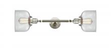 Innovations Lighting 208L-SN-G72-LED - Bell - 2 Light - 8 inch - Brushed Satin Nickel - Adjustable Bath Vanity Light