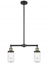Innovations Lighting 209-BAB-G314 - Dover - 2 Light - 21 inch - Black Antique Brass - Stem Hung - Adjustable Island Light