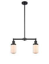 Innovations Lighting 209-BK-G311 - Dover - 2 Light - 21 inch - Matte Black - Stem Hung - Adjustable Island Light
