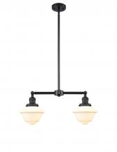 Innovations Lighting 209-BK-G531 - Oxford - 2 Light - 24 inch - Matte Black - Stem Hung - Adjustable Island Light