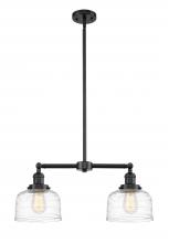 Innovations Lighting 209-OB-G713 - Bell - 2 Light - 21 inch - Oil Rubbed Bronze - Stem Hung - Adjustable Island Light