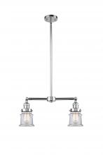 Innovations Lighting 209-PC-G182S - Canton - 2 Light - 21 inch - Polished Chrome - Stem Hung - Adjustable Island Light