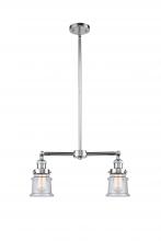 Innovations Lighting 209-PC-G184S - Canton - 2 Light - 21 inch - Polished Chrome - Stem Hung - Adjustable Island Light