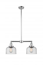 Innovations Lighting 209-PC-G74 - Bell - 2 Light - 21 inch - Polished Chrome - Stem Hung - Adjustable Island Light