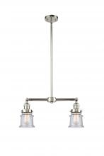 Innovations Lighting 209-PN-G184S - Canton - 2 Light - 21 inch - Polished Nickel - Stem Hung - Adjustable Island Light